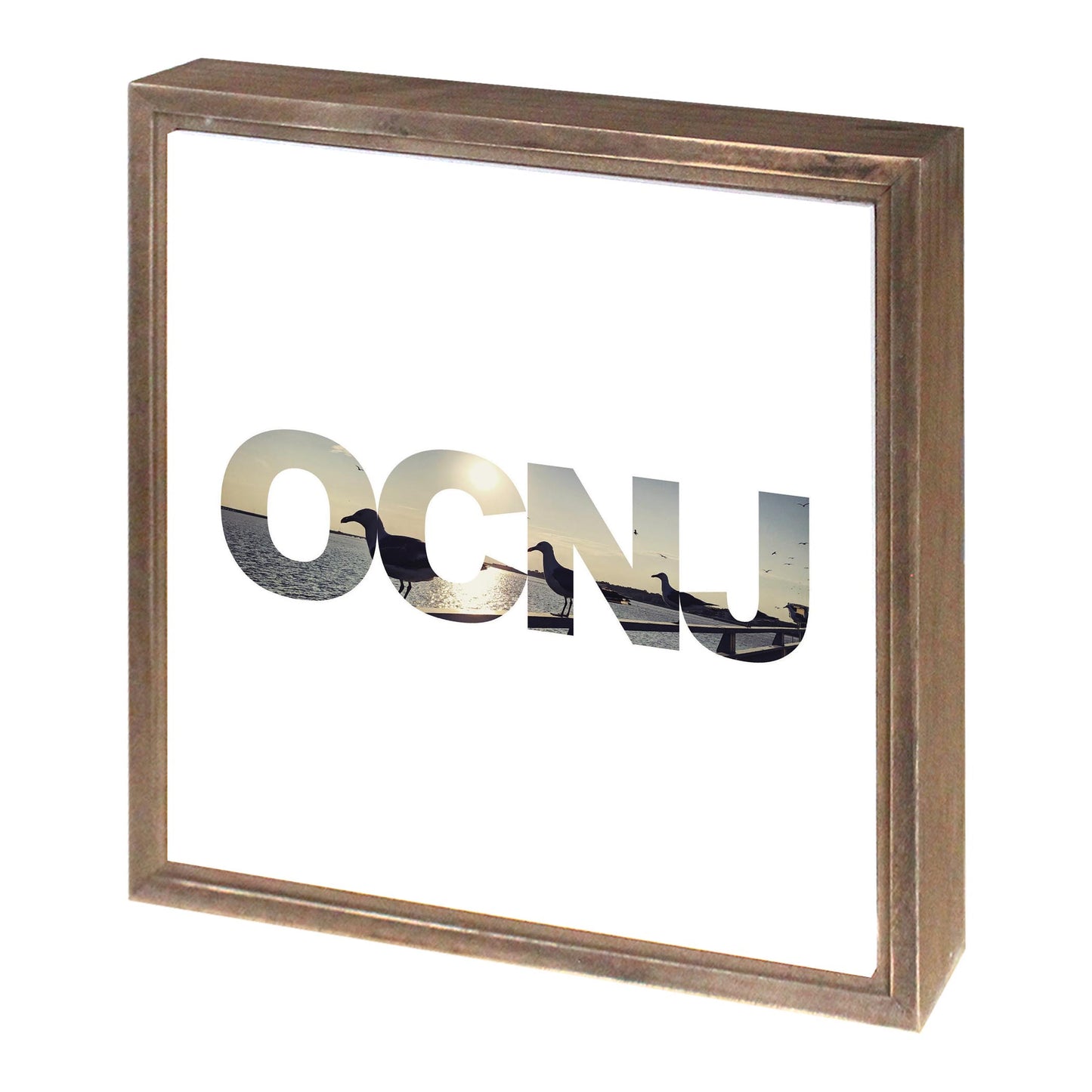 OCNJ Photo With Text | Wood Sign | Eaches | Min 1