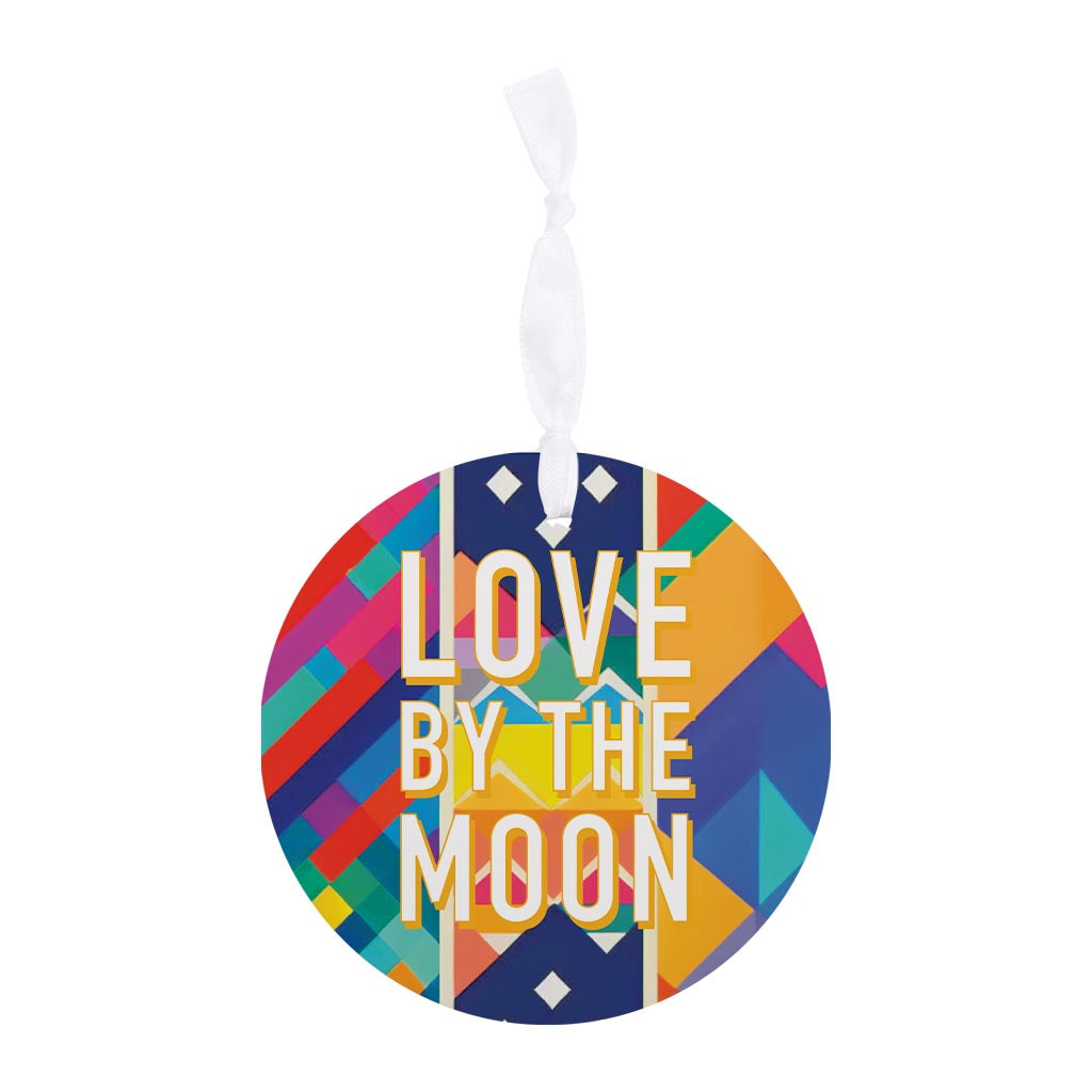 Love By The Moon | Wood Ornament | Eaches | Min 6