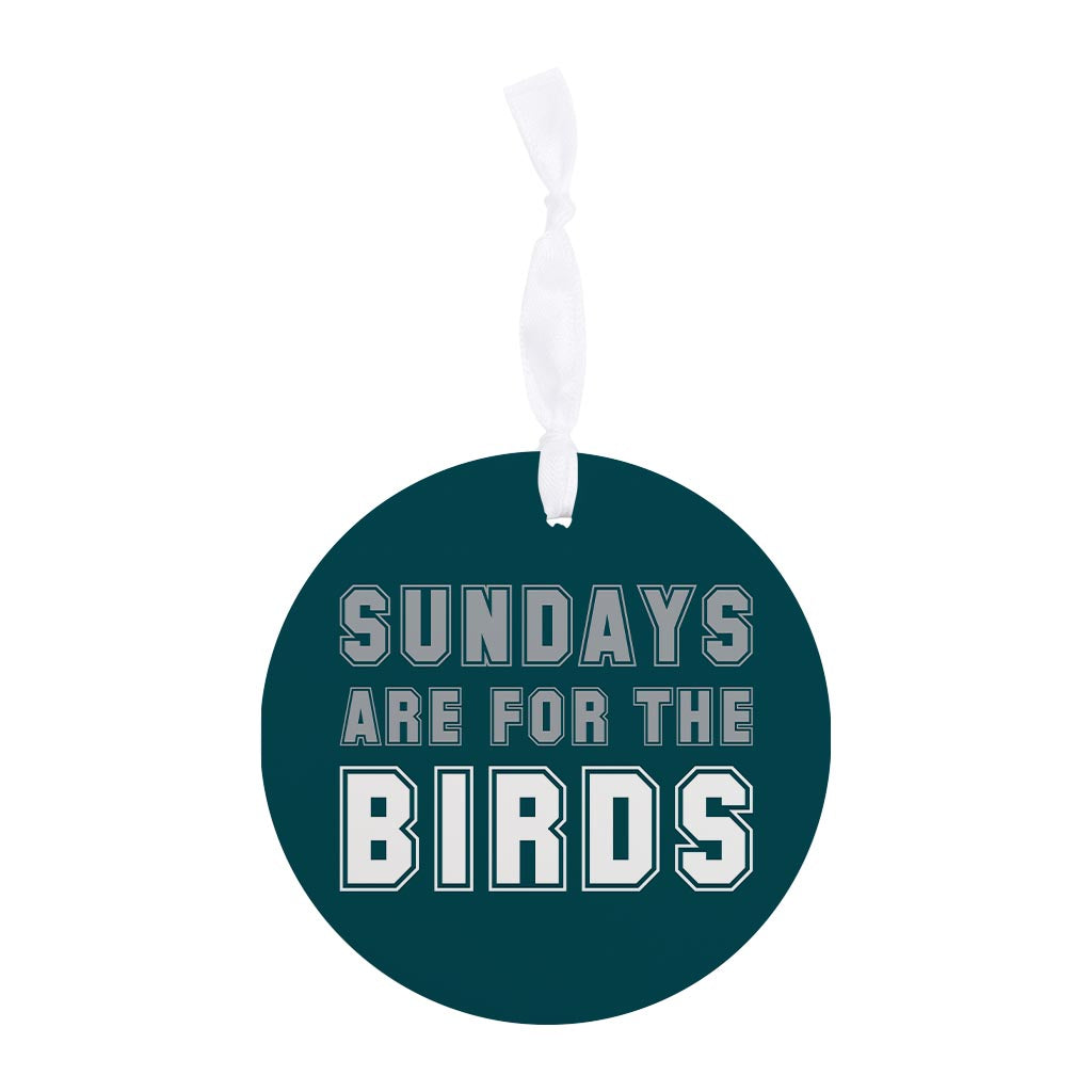 Modern Minimalist Pennsylvania Bird Sundays | Wood Ornament | Eaches | Min 6