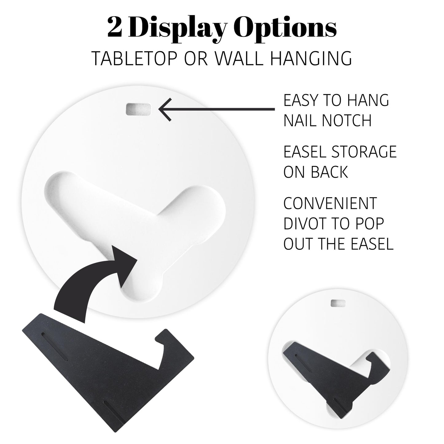 Minimalistic B&W Washington Silverdale Circle Map | Wood Sign | Eaches | Min 1