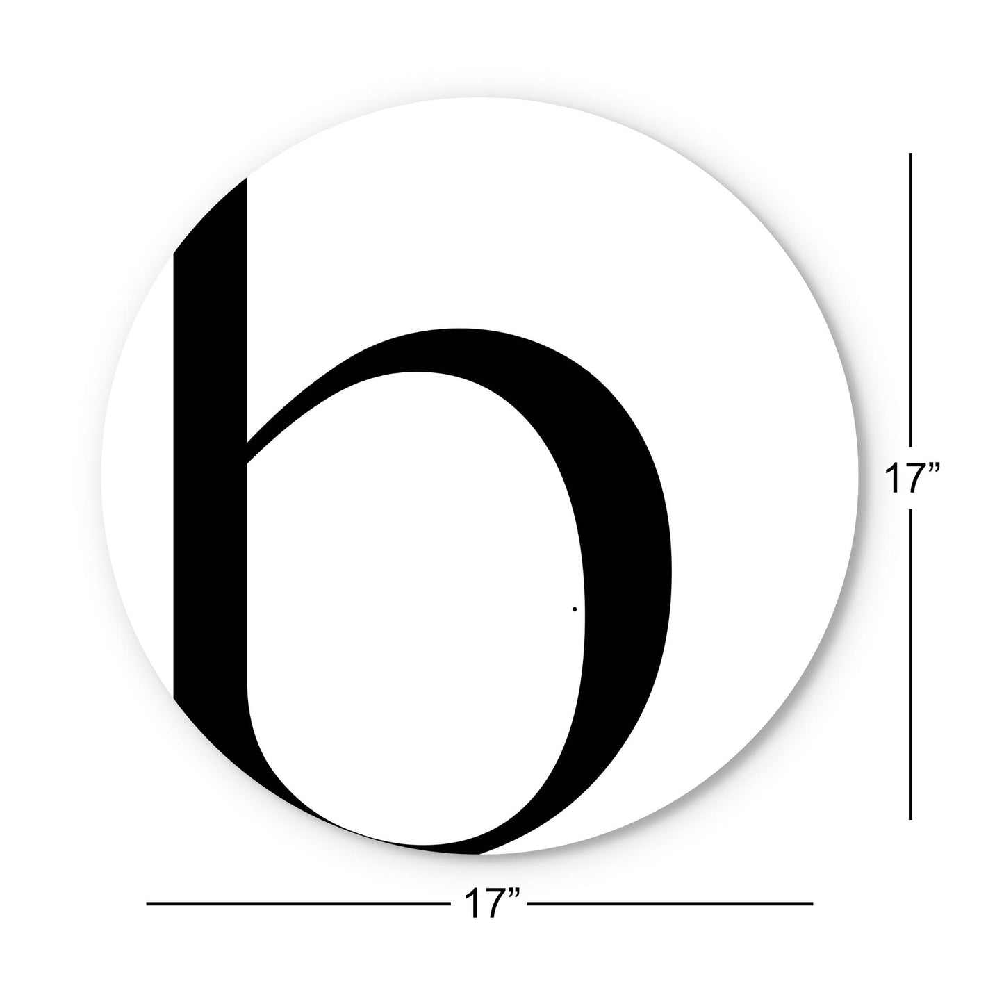 Minimal Monogram B | Wood Sign | Eaches | Min 1