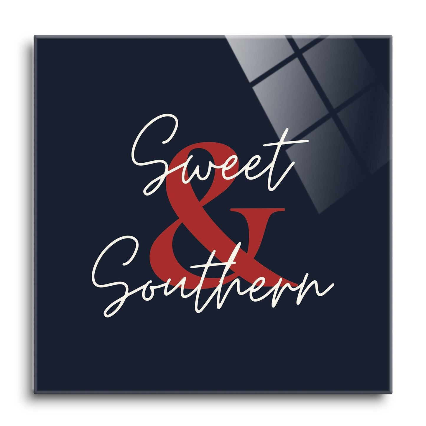 Modern Minimalist Texas Colors Sweet Southern | Hi-Def Glass Art | Eaches | Min 1