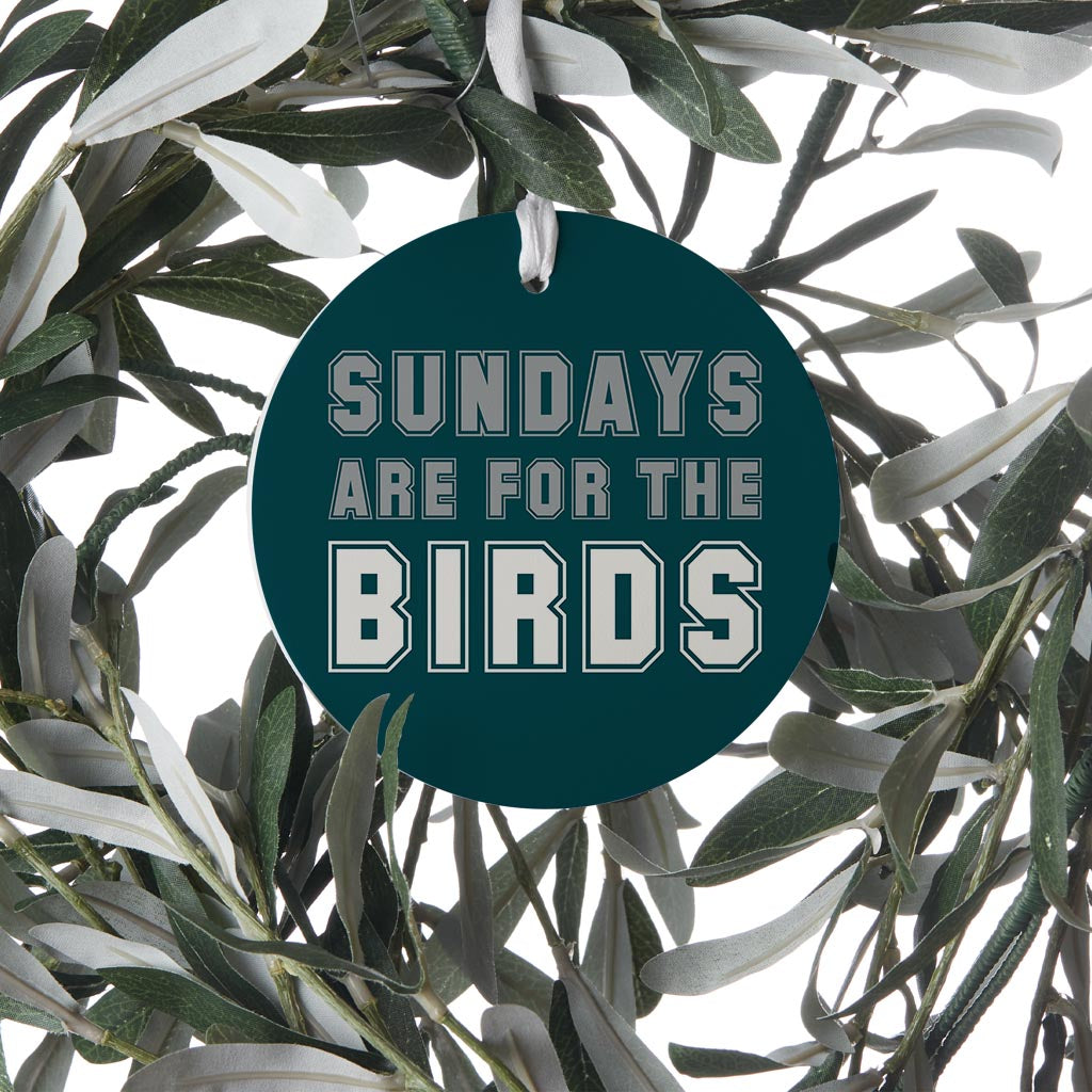 Modern Minimalist Pennsylvania Bird Sundays | Wood Ornament | Eaches | Min 6