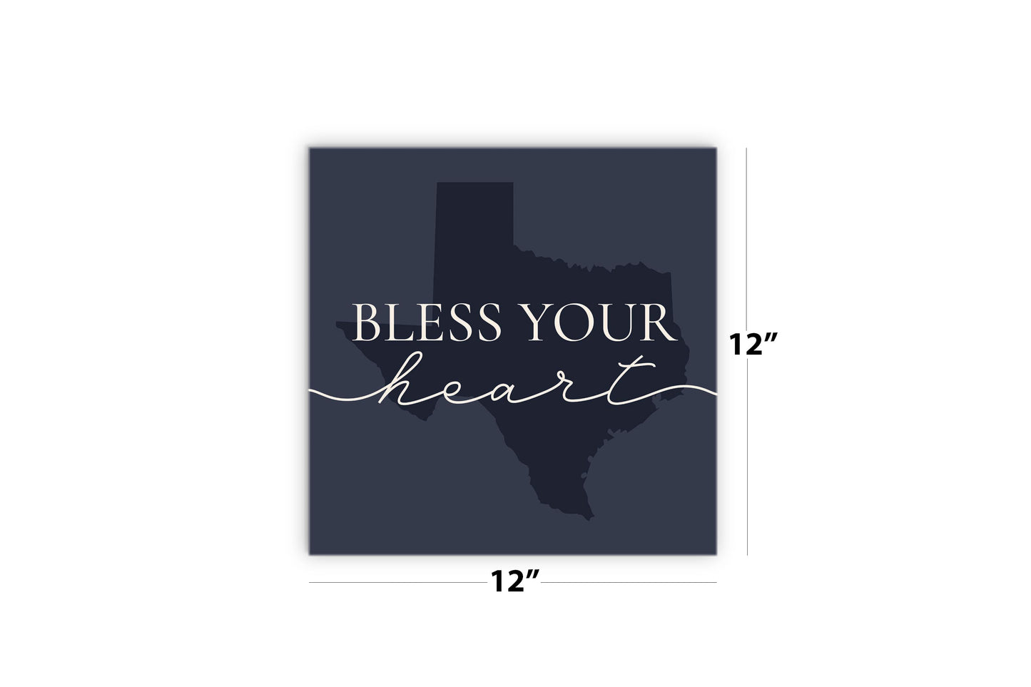 Modern Minimalist Texas Bless Your Heart | Wood Sign | Eaches | Min 2