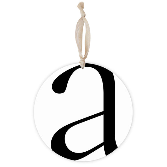 Minimalist Monogram A | Wood Ornament | Eaches | Min 1