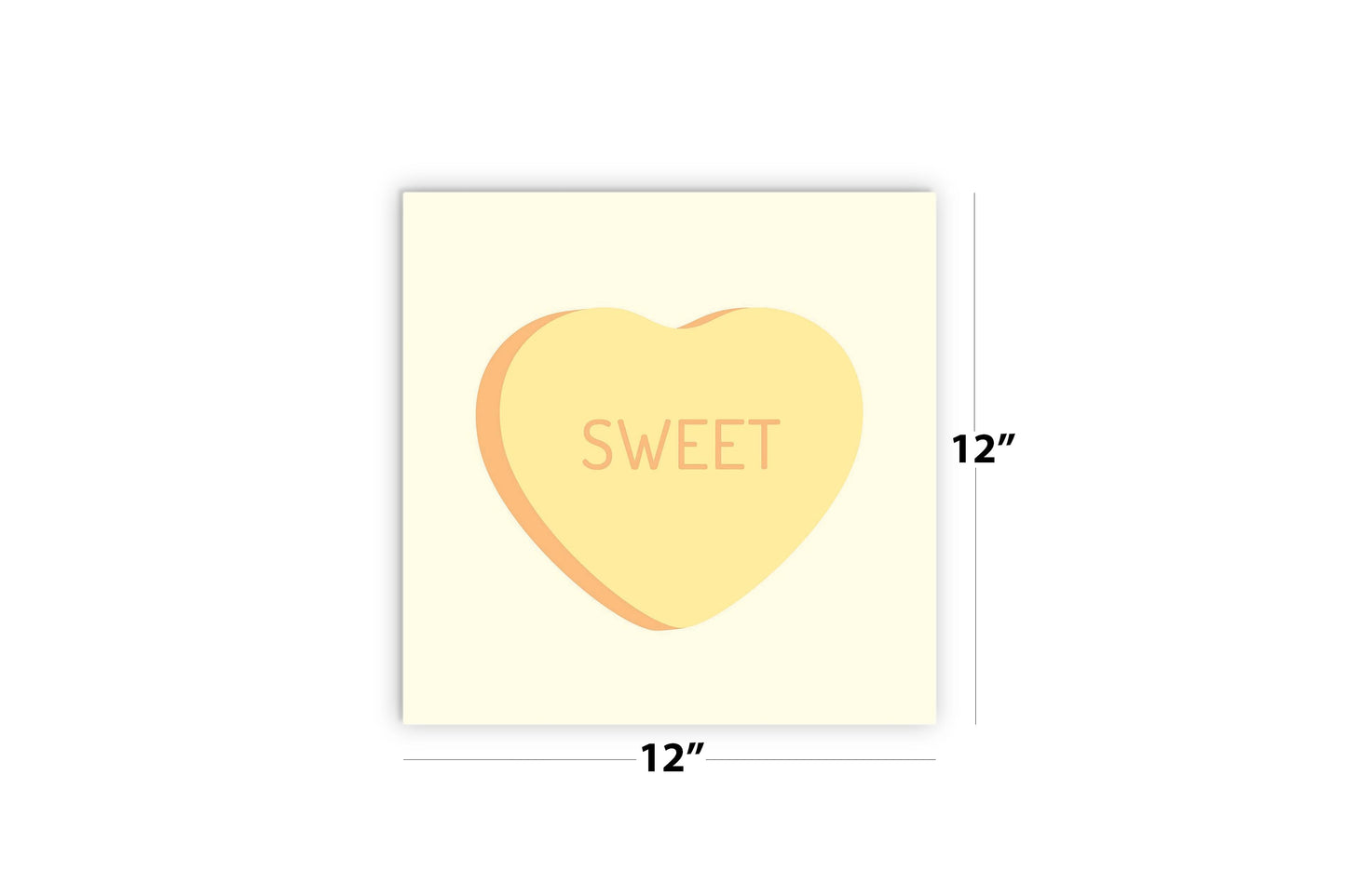 Message Hearts Sweet | Wood Sign | Eaches | Min 2