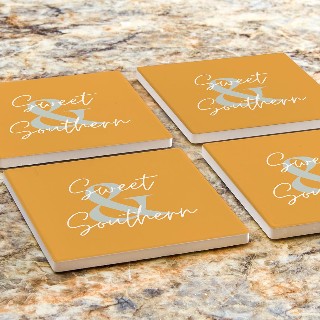 Modern Minimalist Oklahoma Sweet Southern | Absorbent Coasters | Set of 4 | Min 2