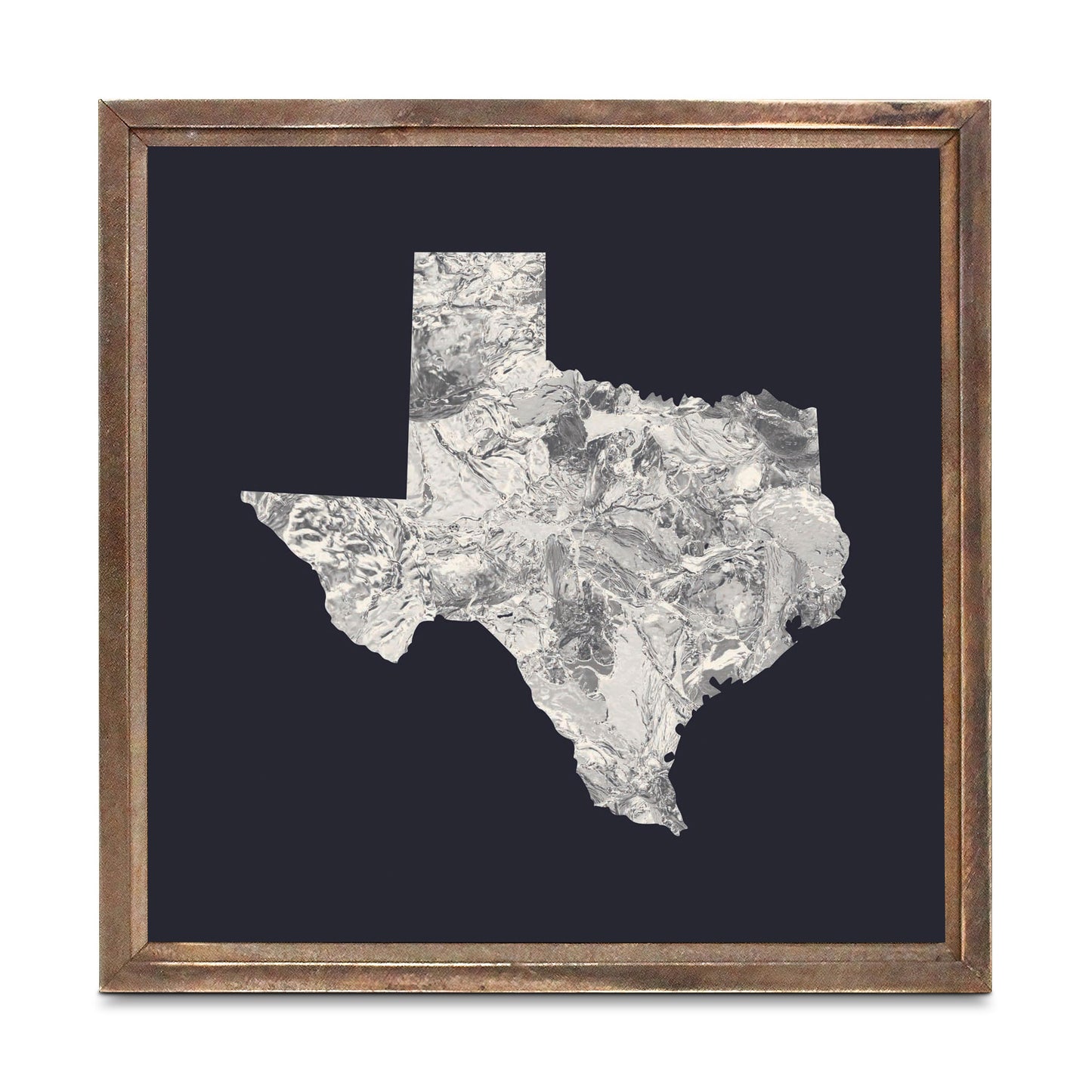 Modern Minimalist Texas Metal State Shape | Wood Sign | Eaches | Min 1