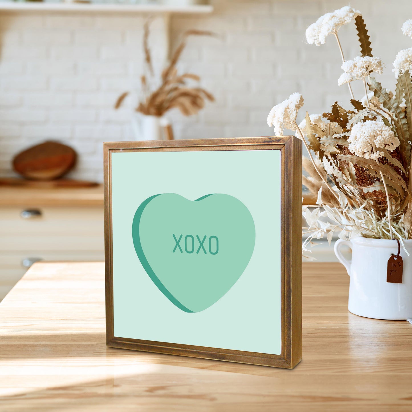 Message Hearts Xo | Wood Sign | Eaches | Min 1