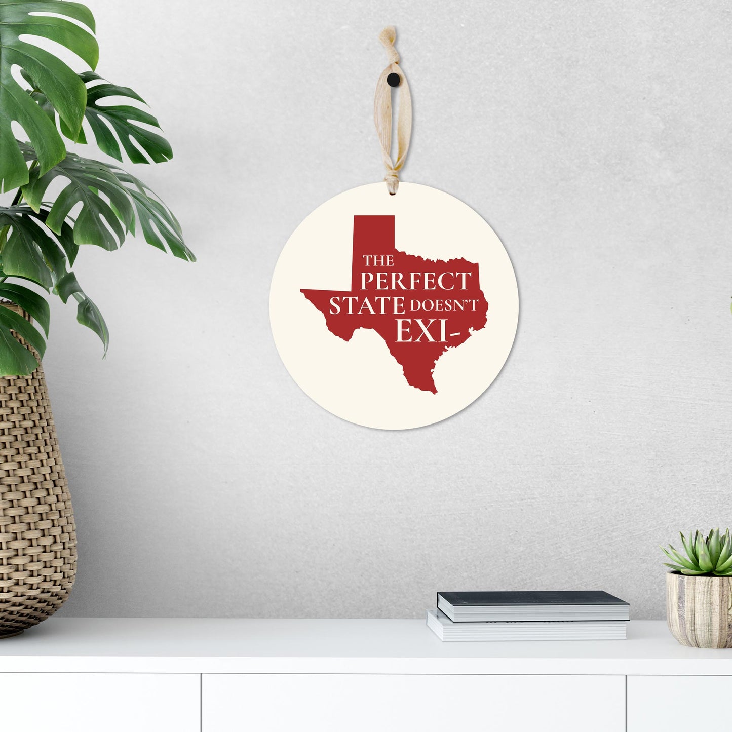 Modern Minimalist Texas Colors Perfect State | Wood Ornament | Eaches | Min 1