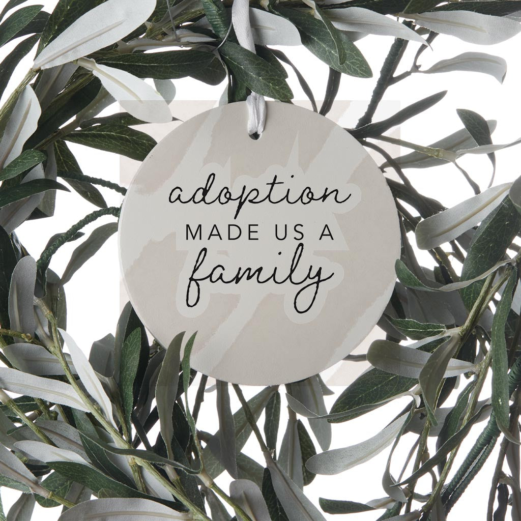 Modern Minimalist Mothers Day Adoption | Wood Ornament | Eaches | Min 6