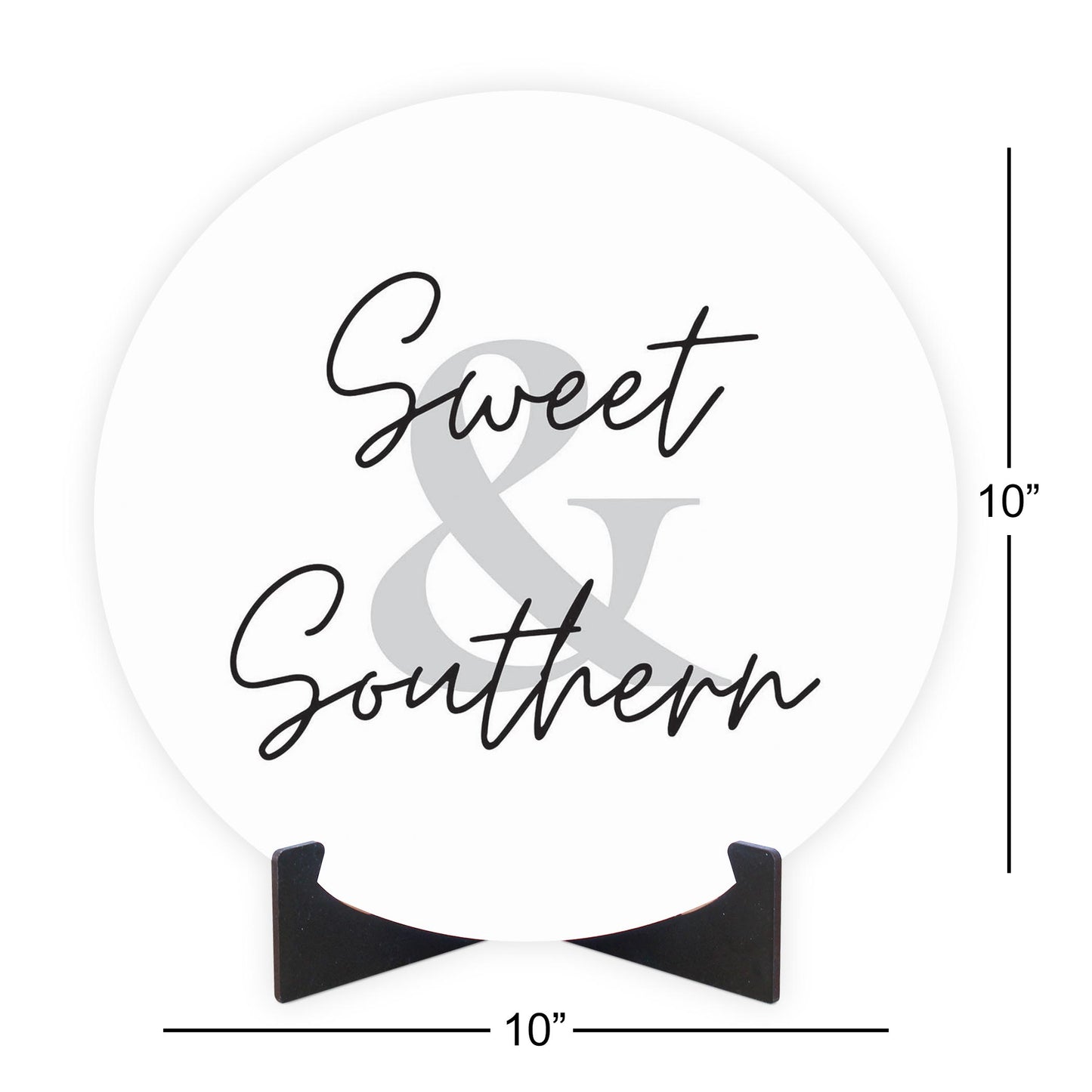 Minimalistic B&W Texas Sweet Southern | Wood Sign | Eaches | Min 1