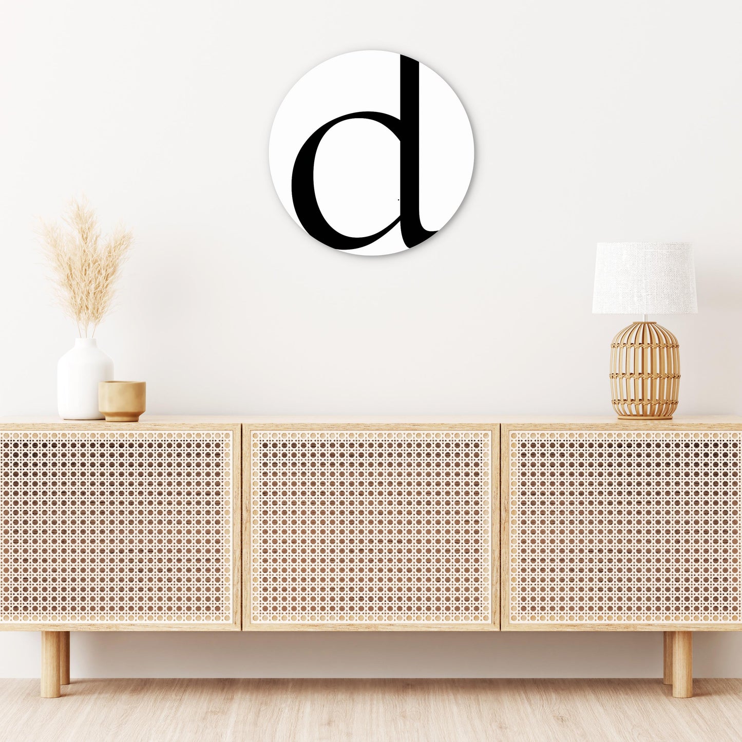 Minimalist Monogram D | Wood Sign | Eaches | Min 1