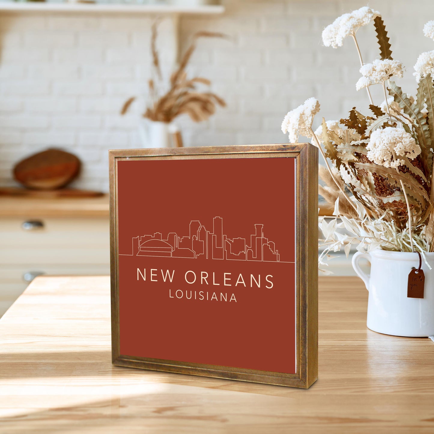 Louisiana Colorful New Orleans Skyline | Wood Sign | Eaches | Min 1