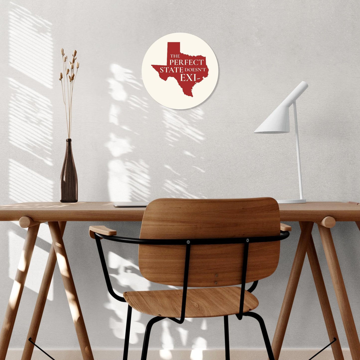 Modern Minimalist Texas Colors Perfect State | Wood Sign | Eaches | Min 1