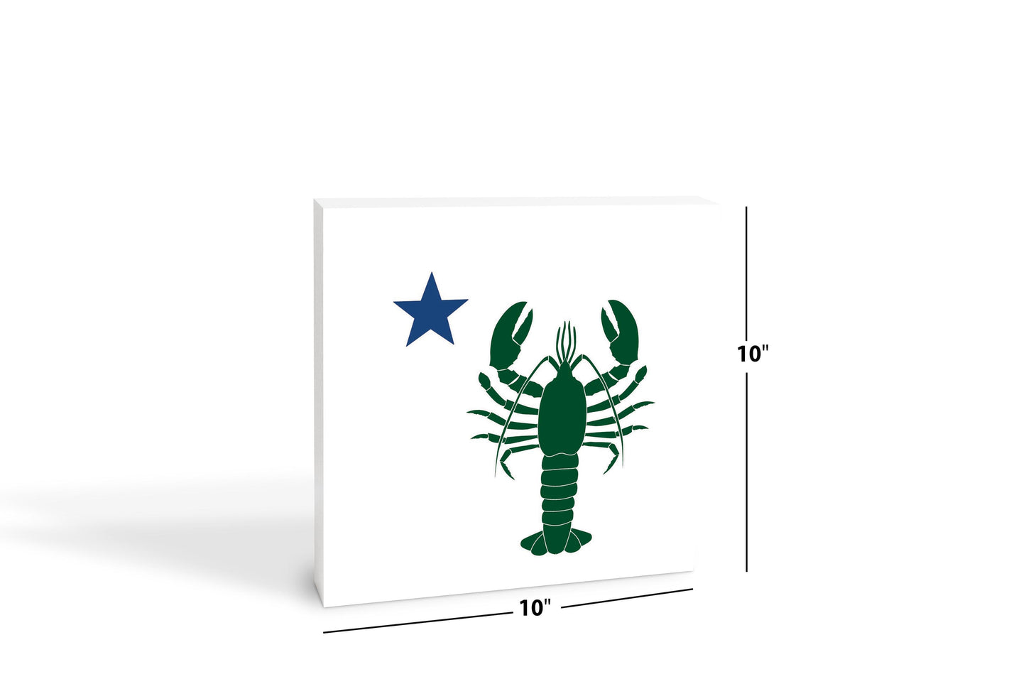 New England Star And Lobster | Wood Block | Eaches | Min 2