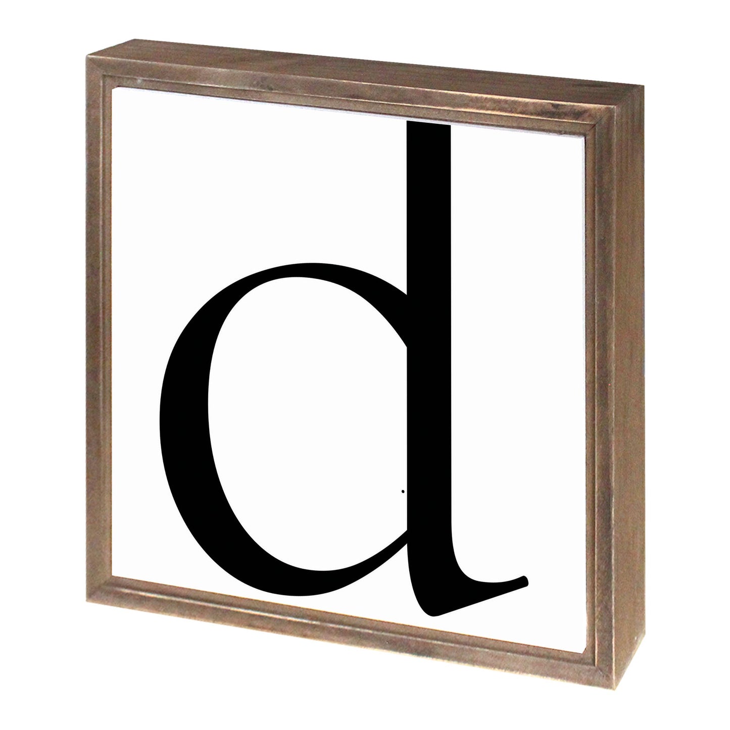 Minimalist Monogram D | Wood Sign | Eaches | Min 1