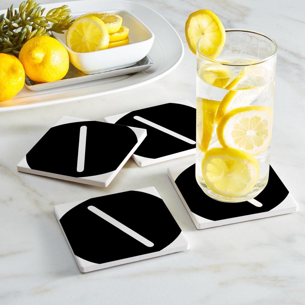 Fun Chunky Monogram O | Absorbent Coasters | Set of 4 | Min 2