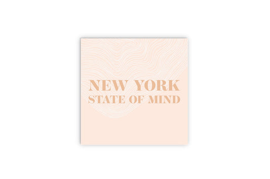 Modern Minimalist New York State Of Mind | Wood Sign | Eaches | Min 2