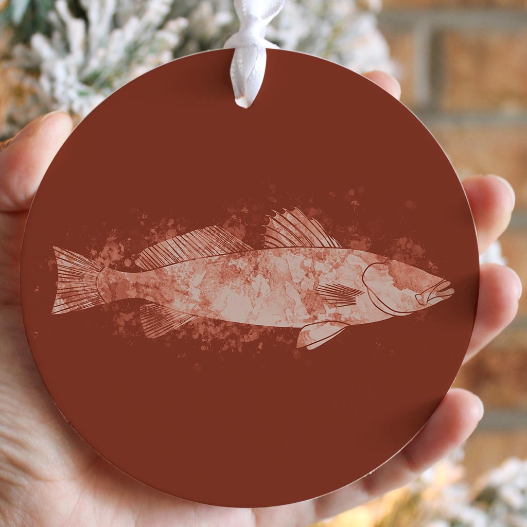 Louisiana Colorful Water Color Speckled Trout | Wood Ornament | Eaches | Min 6