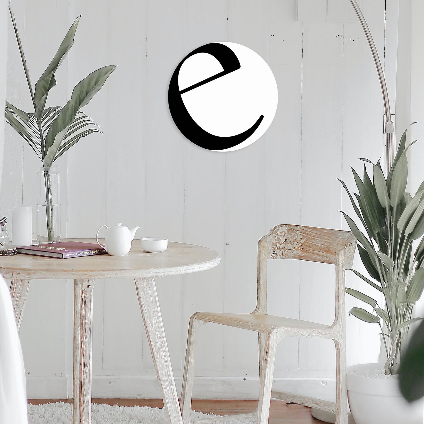 Minimalist Monogram E| Wood Sign | Eaches | Min 1