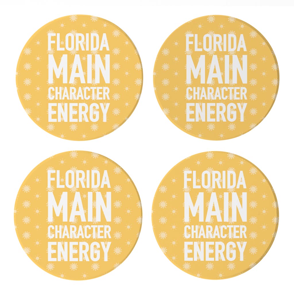 Florida Main Character Energy| Absorbent Coasters | Set of 4 | Min 2