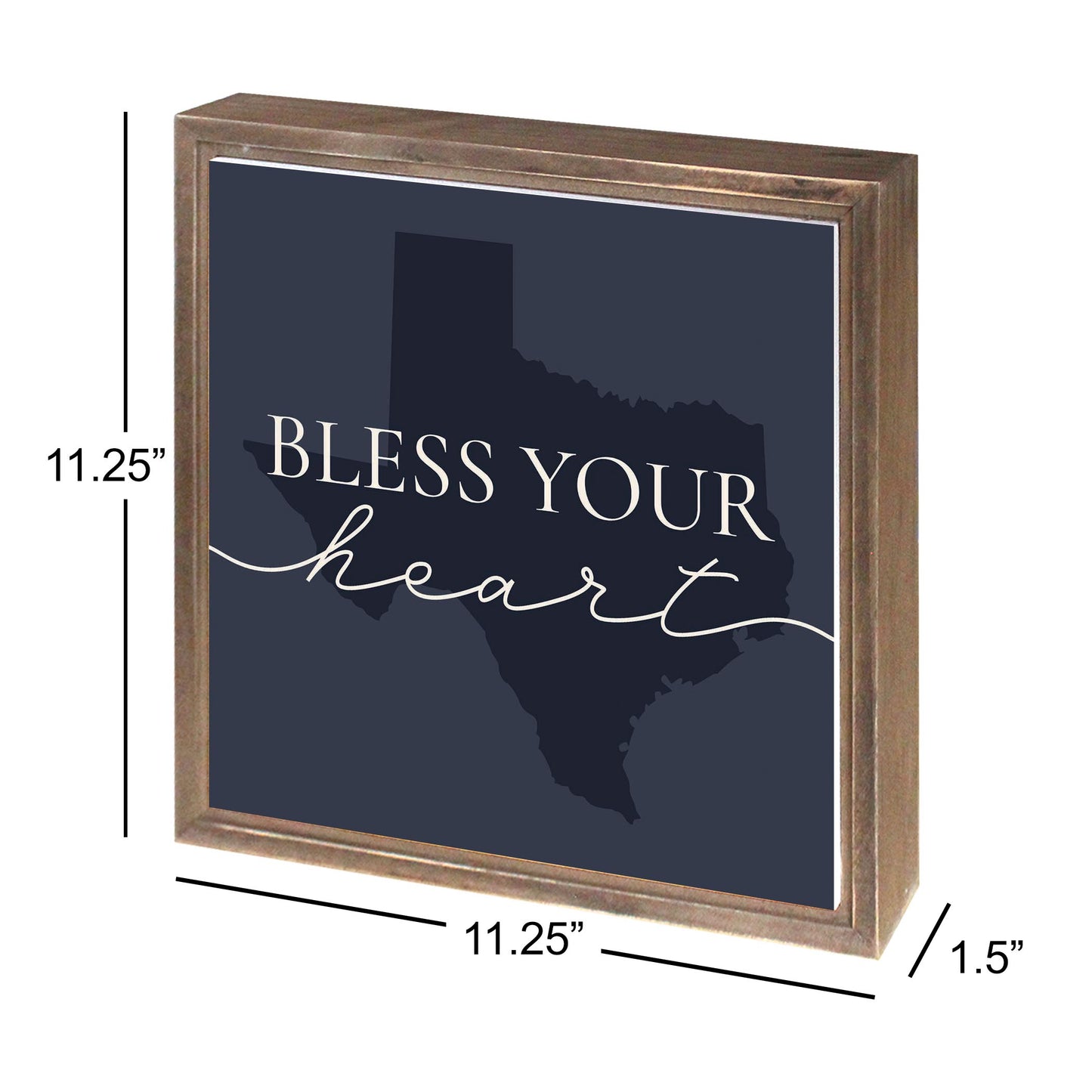 Modern Minimalist Texas Bless Your Heart | Wood Sign | Eaches | Min 1