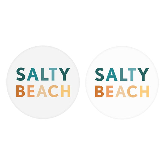 Salty Beach| Absorbent Car Coasters | Set of 2 | Min 4