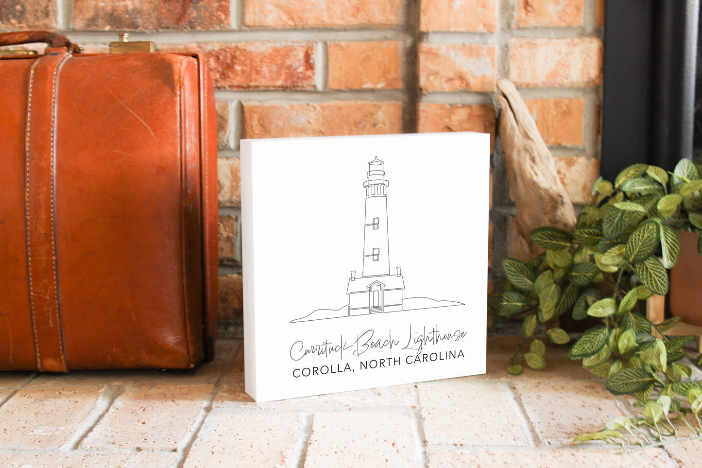 Currituck Beach Lighthouse | Wood Block | Eaches | Min 2