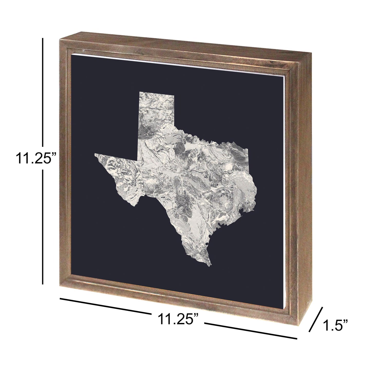 Modern Minimalist Texas Metal State Shape | Wood Sign | Eaches | Min 1