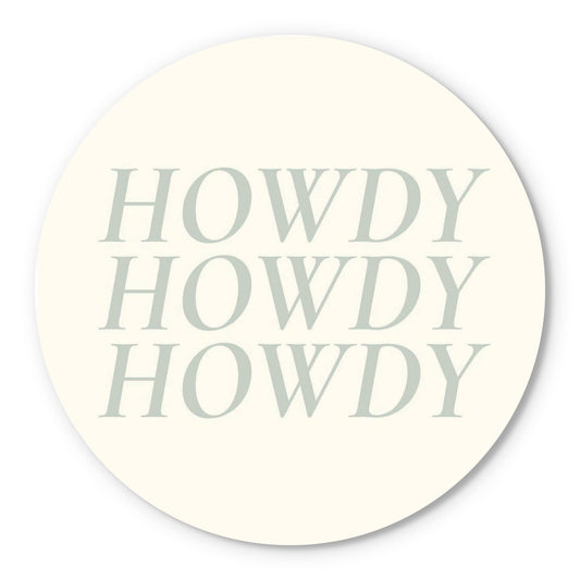 Modern Minimalist Oklahoma Howdy | Wood Sign | Eaches | Min 1