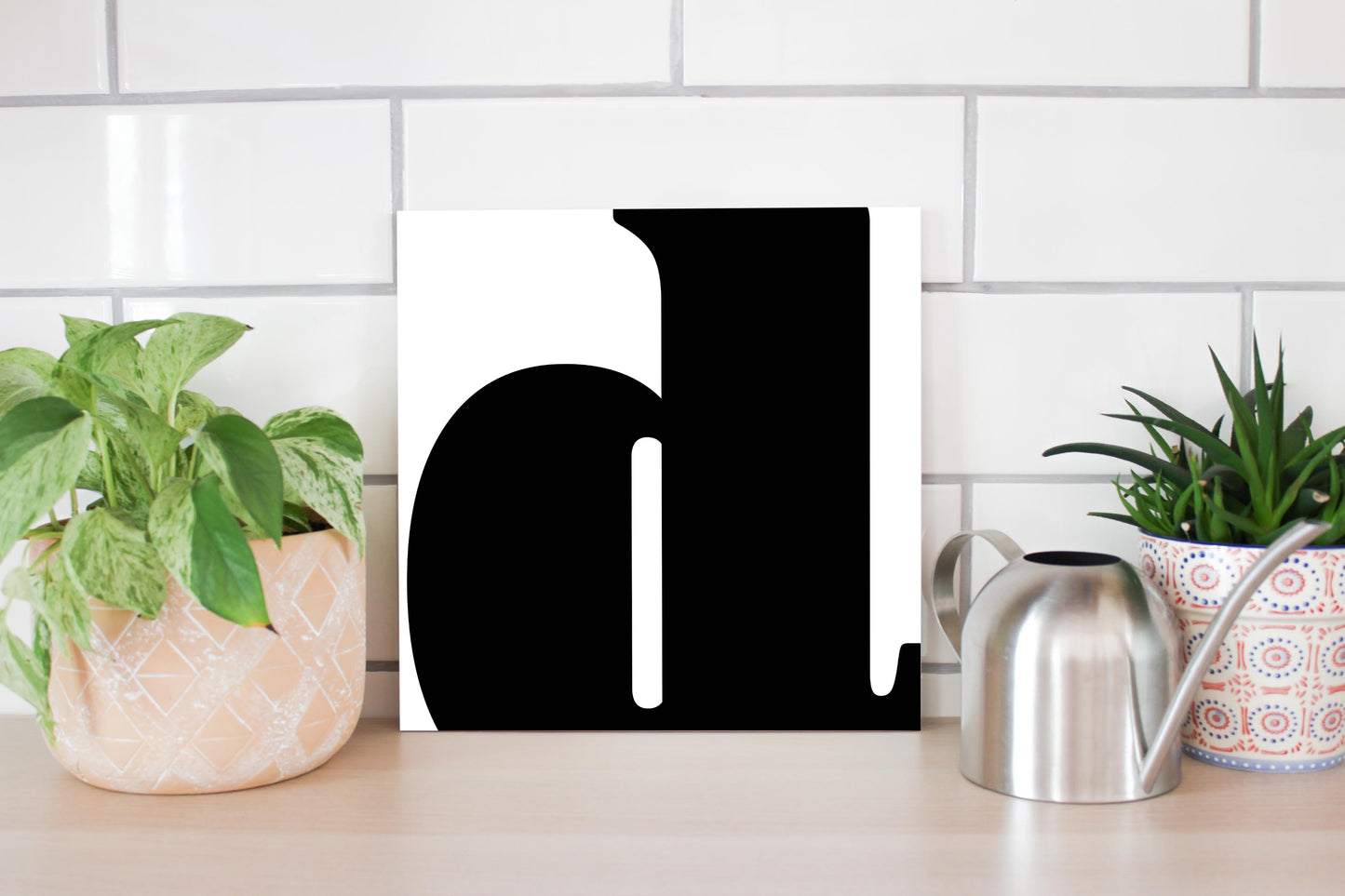 Fun Chunky Monogram D | Wood Sign | Eaches | Min 2