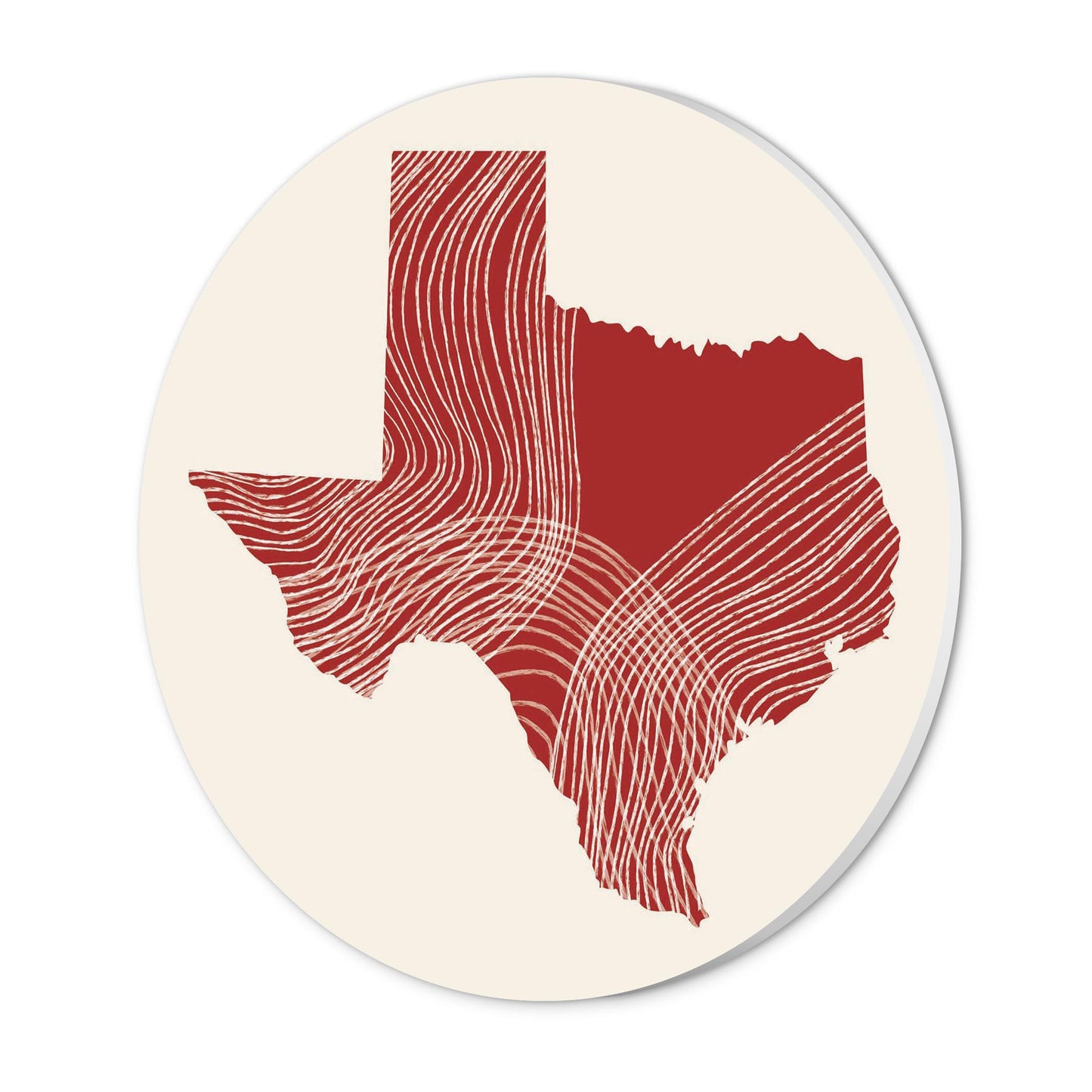 Modern Minimalist Texas Fluid Line State Shape | Wood Sign | Eaches | Min 1