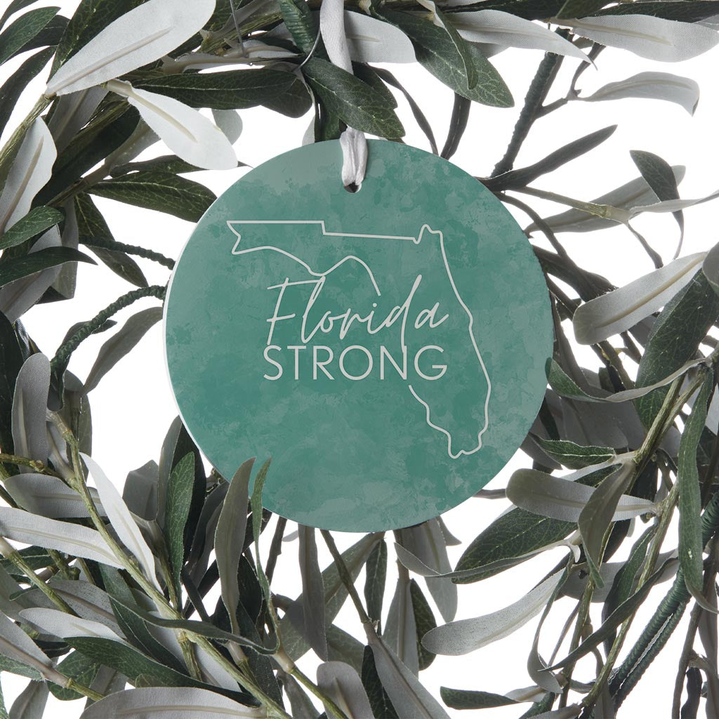 Florida Strong Blue | Wood Ornament | Eaches | Min 6