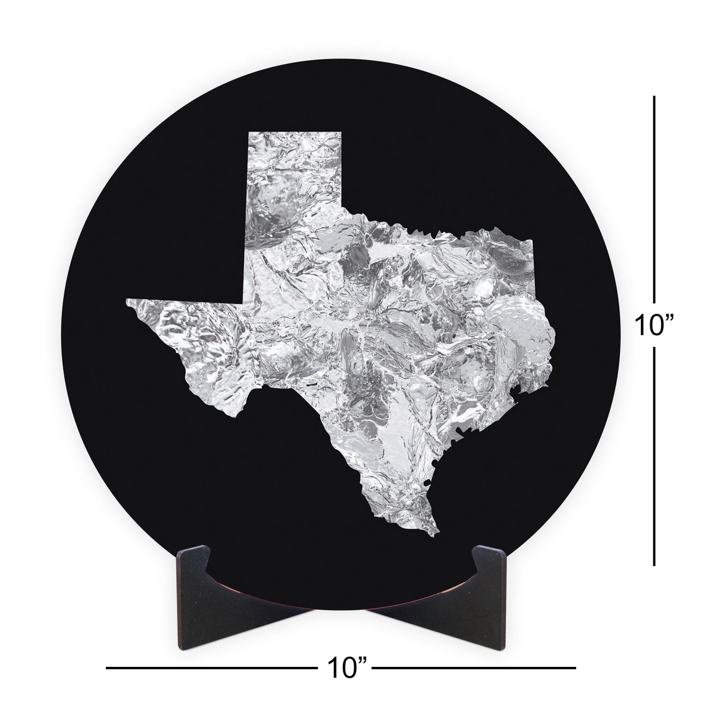 Minimalistic B&W Texas Metal State Shape | Wood Sign | Eaches | Min 1