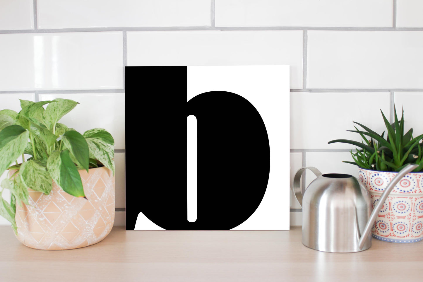 Fun Chunky Monogram B | Wood Sign | Eaches | Min 2