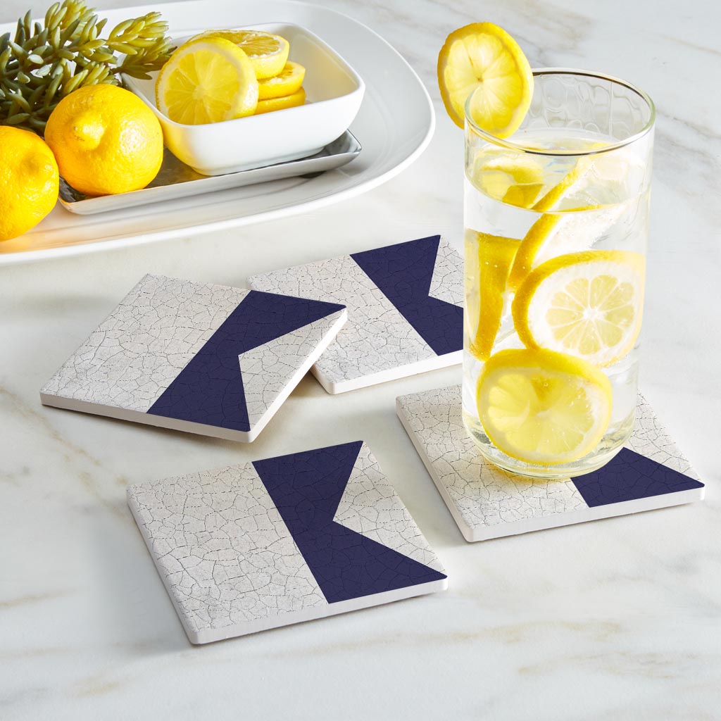 Nautical Flag Alfa | Absorbent Coasters | Set of 4 | Min 2