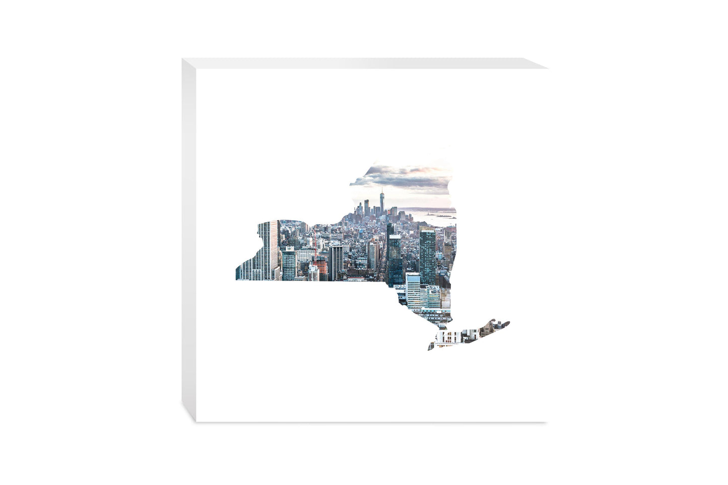 New York State Shape Picture | Wood Block | Eaches | Min 2