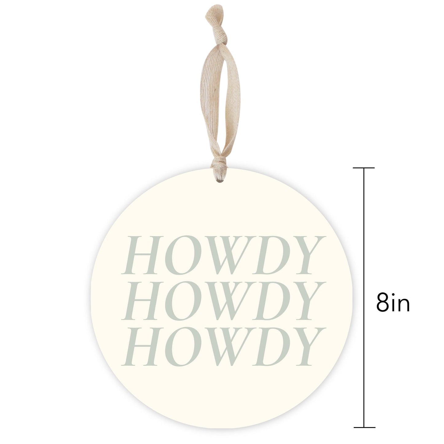 Modern Minimalist Oklahoma Howdy | Wood Ornament | Eaches | Min 1