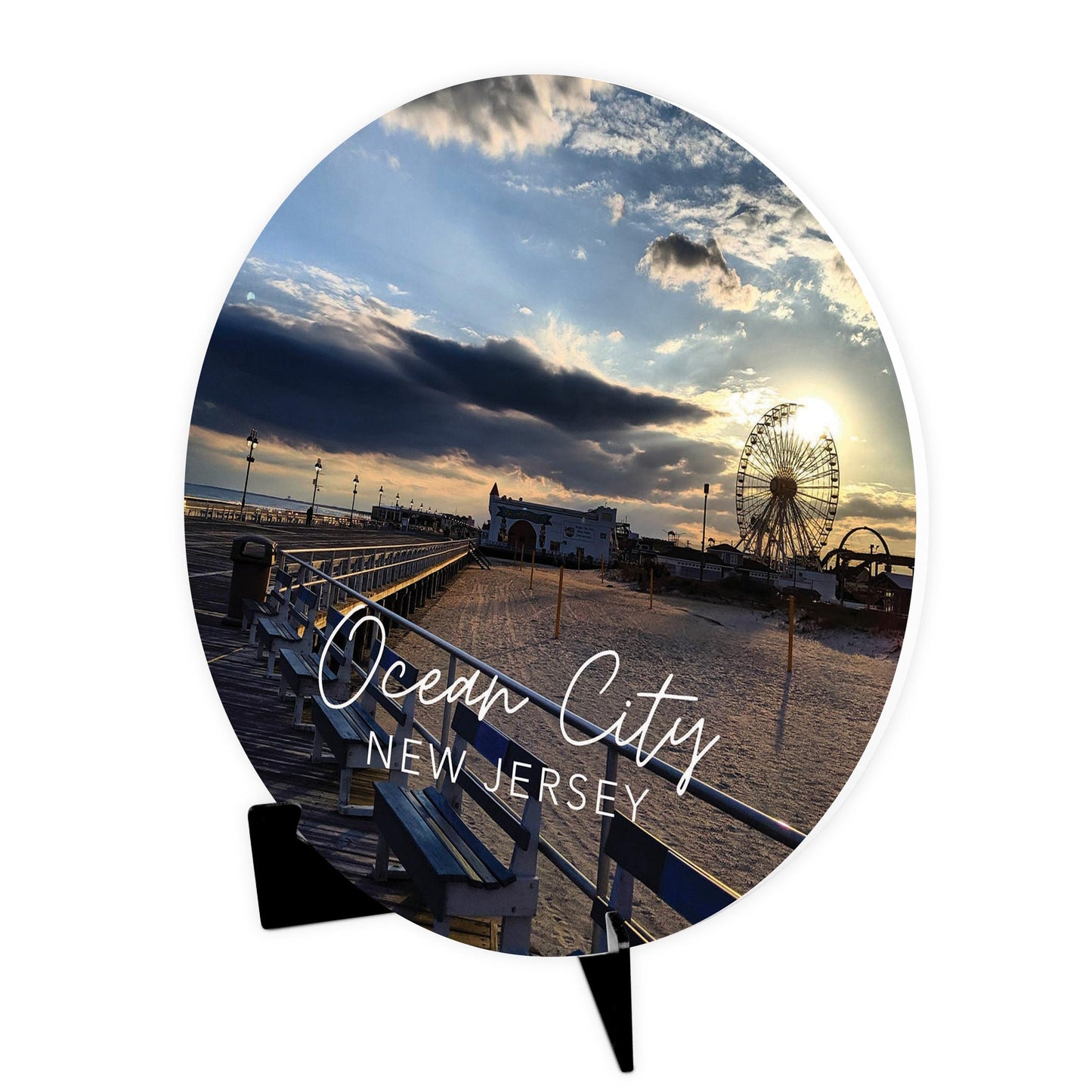 OCNJ Photo With Text | Wood Sign | Eaches | Min 1