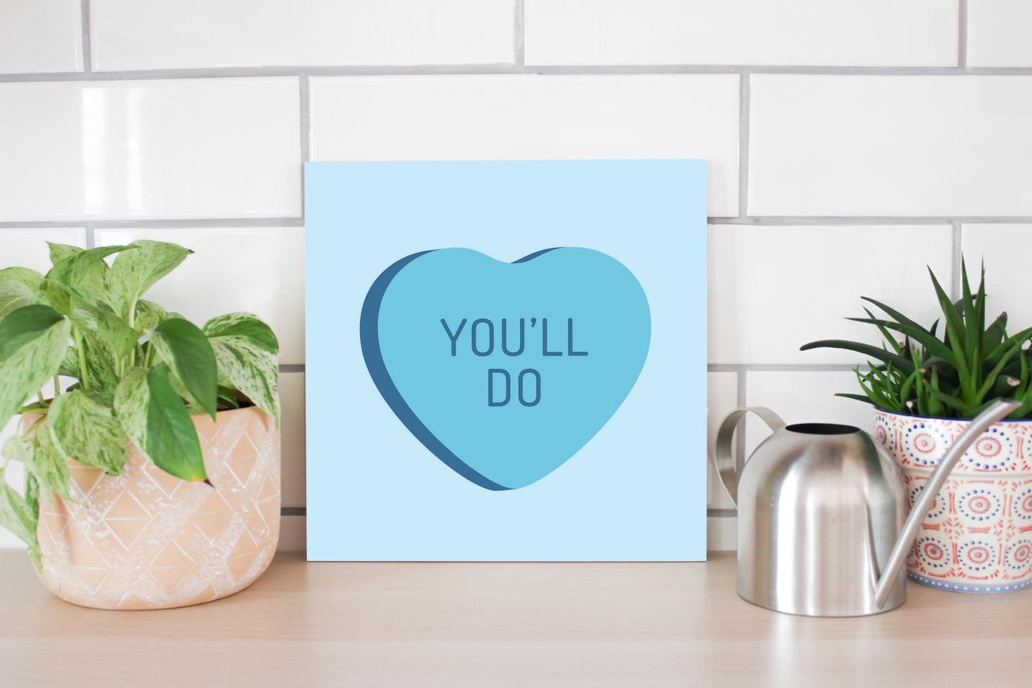 Funny Message Hearts Youll Do | Wood Sign | Eaches | Min 2