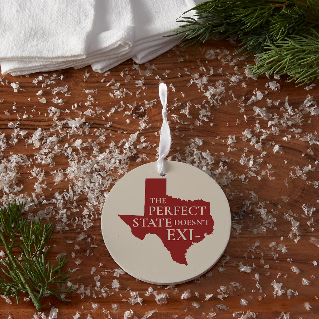 Modern Minimalist Texas Colors Perfect State | Wood Ornament | Eaches | Min 6