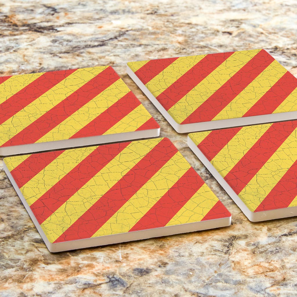 Nautical Flag Yankee | Absorbent Coasters | Set of 4 | Min 2