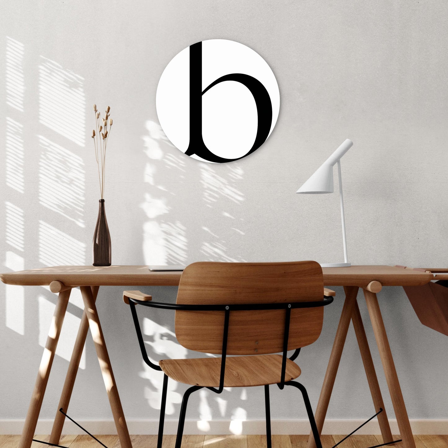 Minimalist Monogram B | Wood Sign | Eaches | Min 1