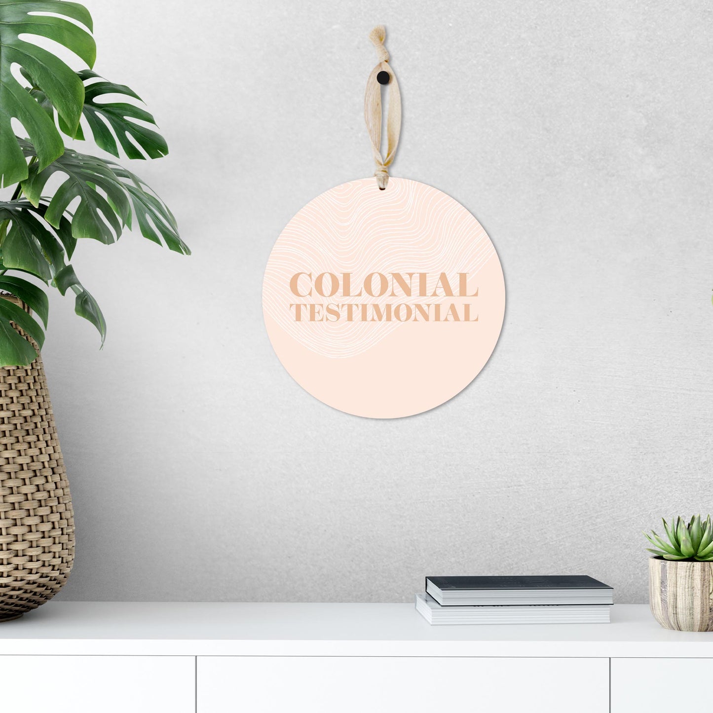 Modern Minimalist Pennsylvania Colonial Quip | Wood Ornament | Eaches | Min 1