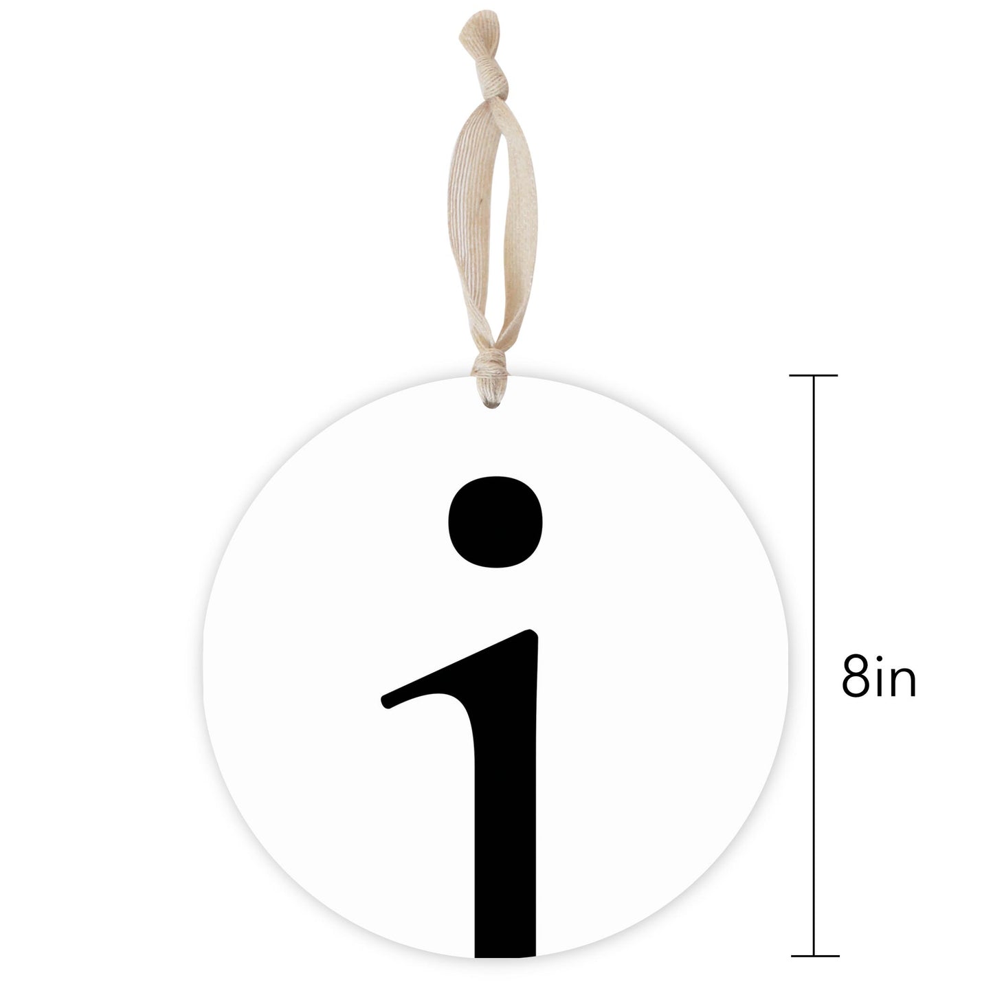 Minimalist Monogram I | Wood Ornament | Eaches | Min 1