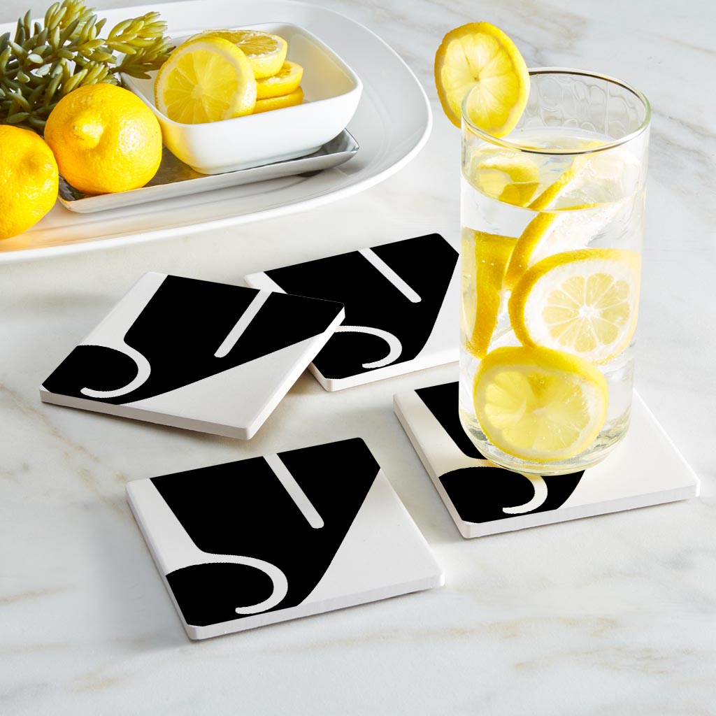 Fun Chunky Monogram Y | Absorbent Coasters | Set of 4 | Min 2