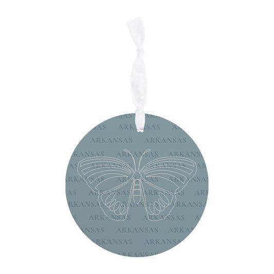 Modern Minimalist Arkansas Diana Fritillary Butterfly | Wood Ornament | Eaches | Min 6