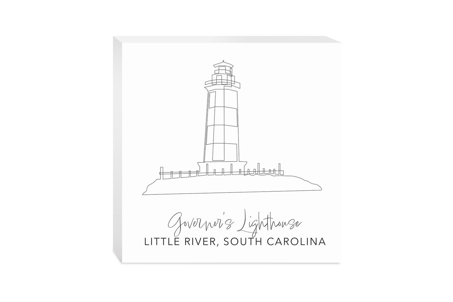 Governors Lighthouse | Wood Block | Eaches | Min 2