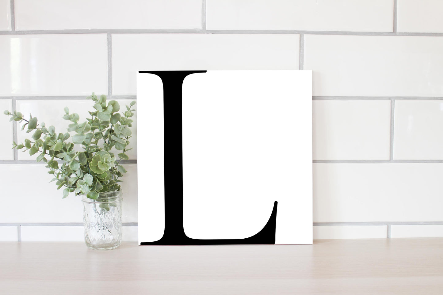 Minimal Monogram L | Wood Sign | Eaches | Min 2